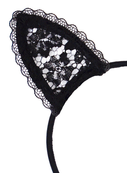 Black Lace Cat Ears | Fleur du Mal
