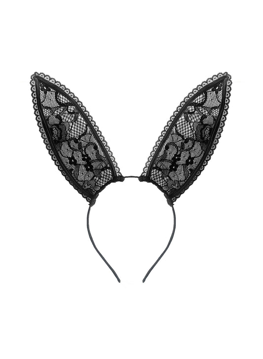 Black Lace Bunny Ears | Fleur du Mal