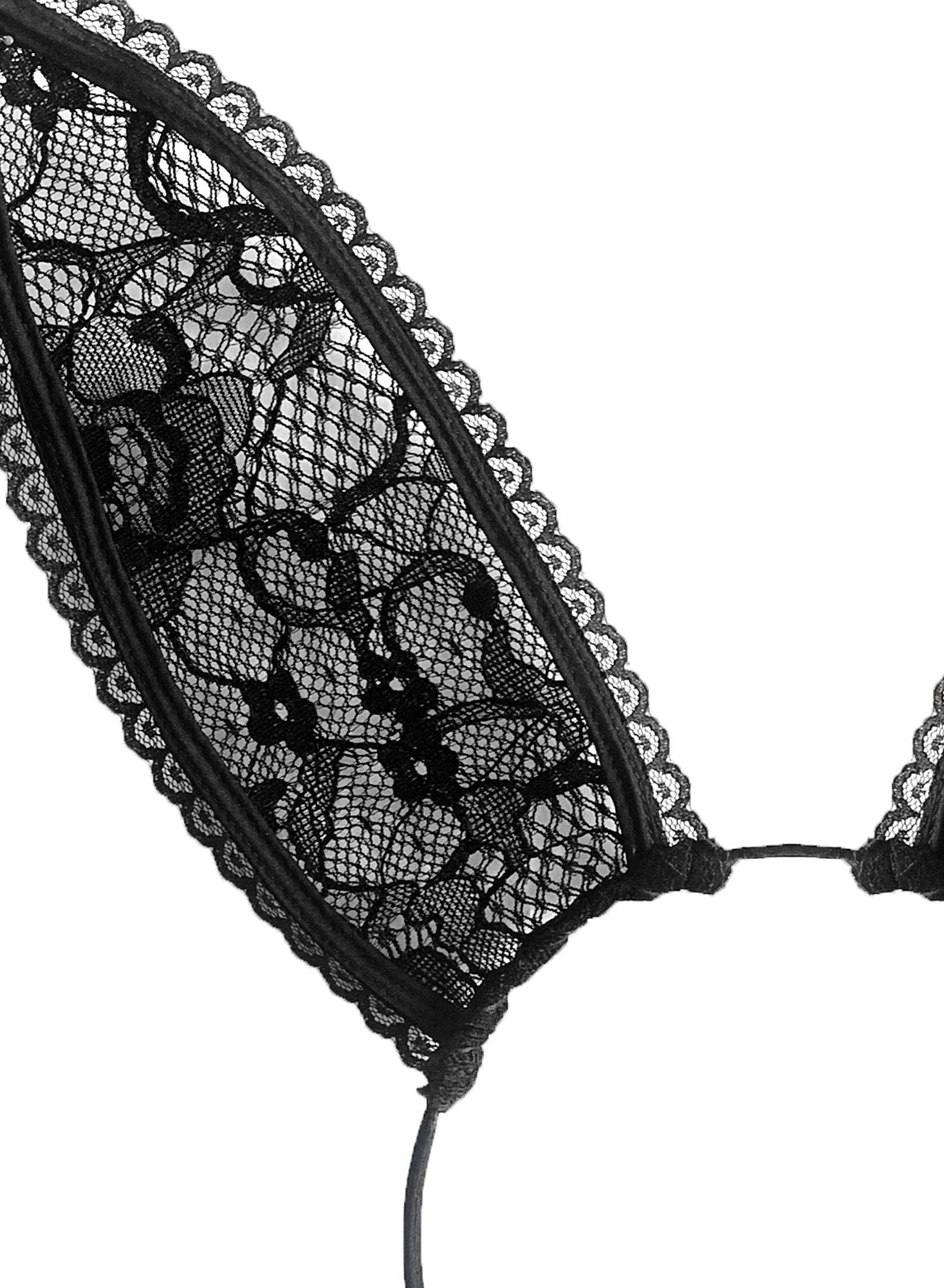 Black Lace Bunny Ears | Fleur du Mal