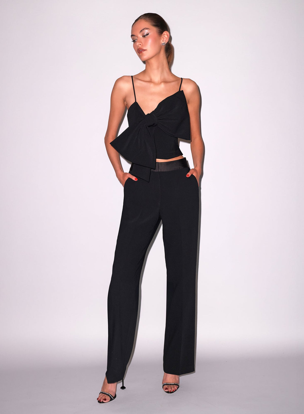 Black Blair Bow Top | Fleur du Mal