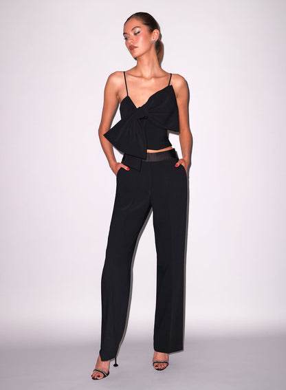 Black Blair Bow Top | Fleur du Mal