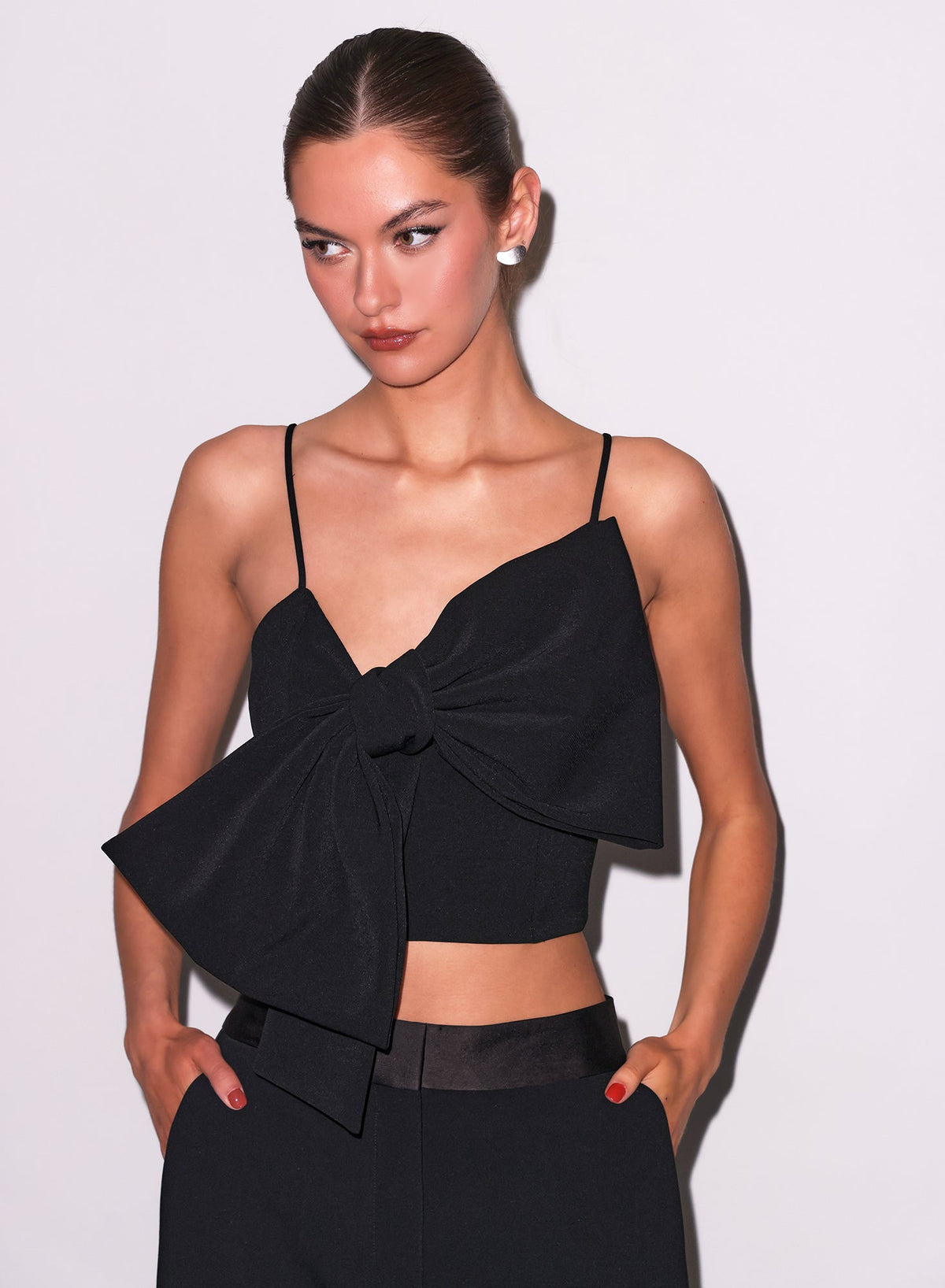 Black Blair Bow Top | Fleur du Mal
