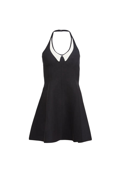Black Collier Flared Corset Dress | Fleur du Mal