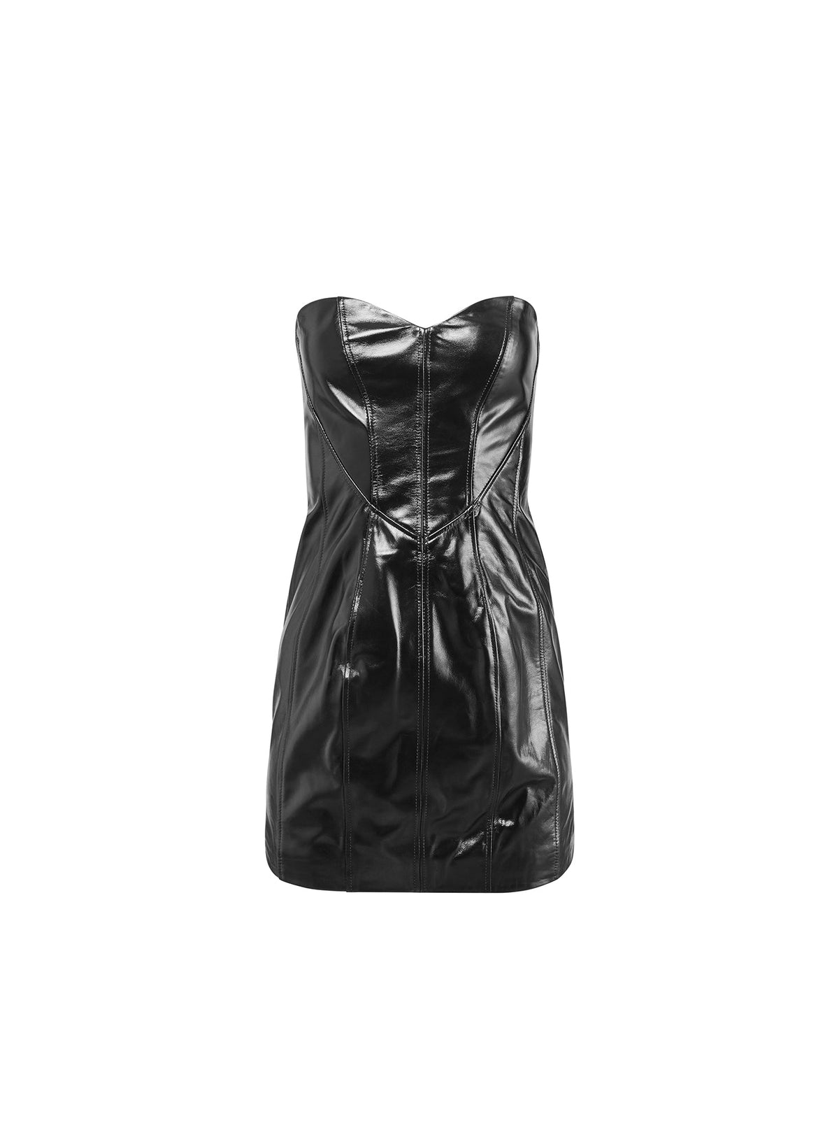 Black Leather Heart Dress | Fleur du Mal