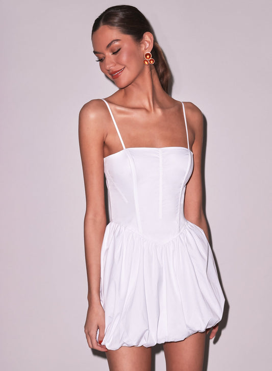 White Poplin Bubble Dress | Fleur du Mal