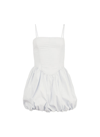 White Poplin Bubble Dress | Fleur du Mal