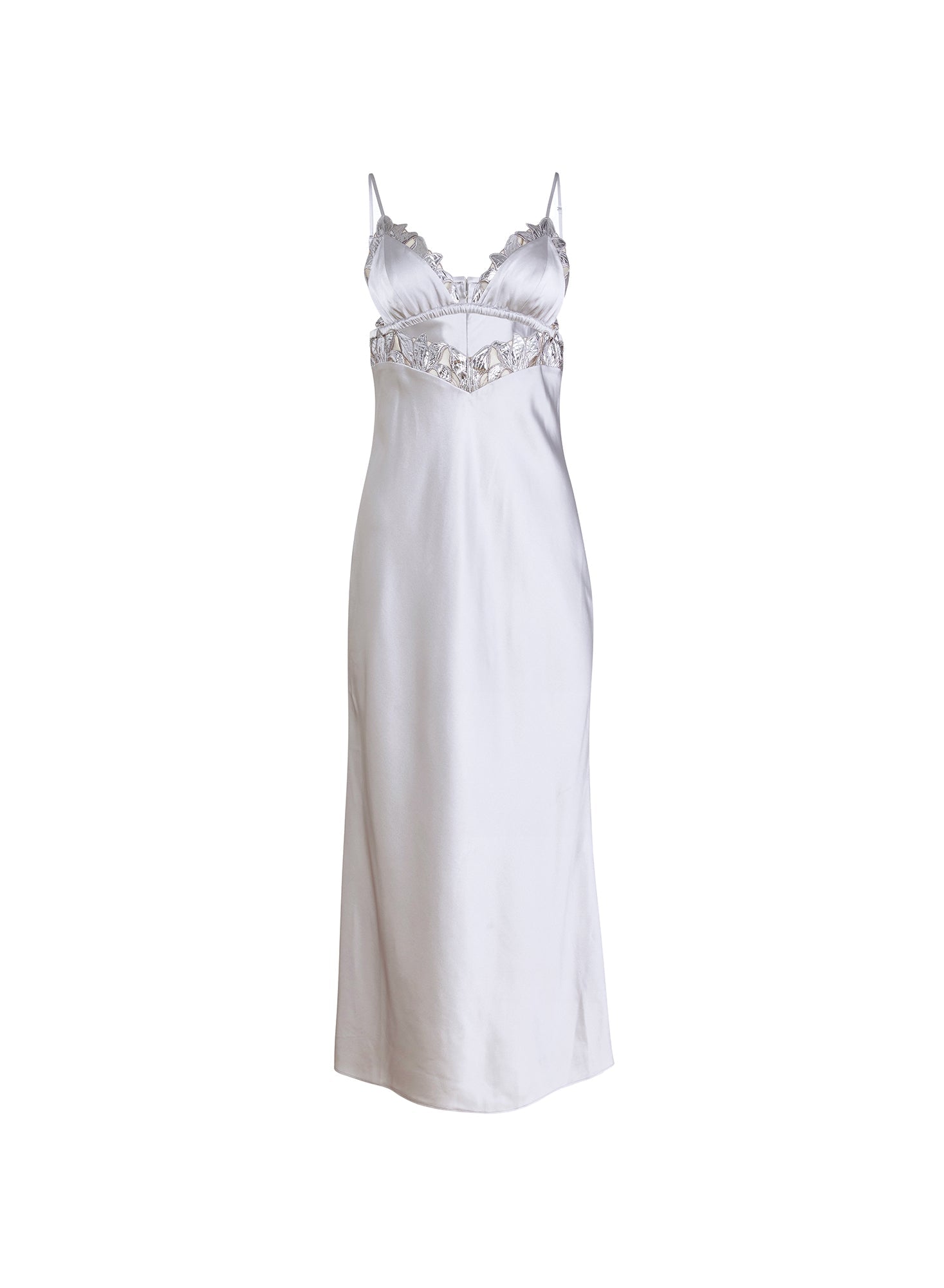 Platinum Lily Embroidery Cutout Slip | Fleur du Mal