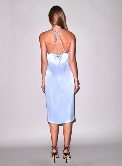 Blue Juliet Lace Applique Slip Dress | Fleur du Mal