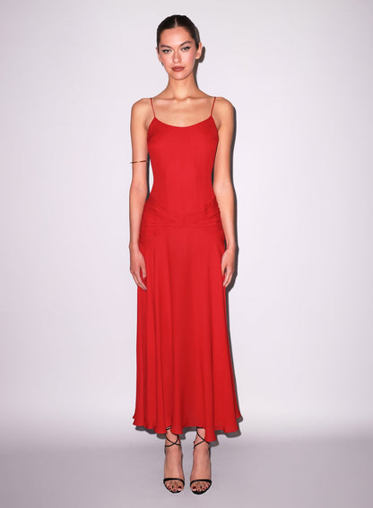 Red Nina Maxi Dress | Fleur du Mal