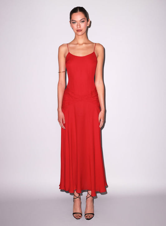 Red Nina Maxi Dress | Fleur du Mal