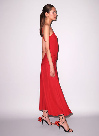 Red Nina Maxi Dress | Fleur du Mal