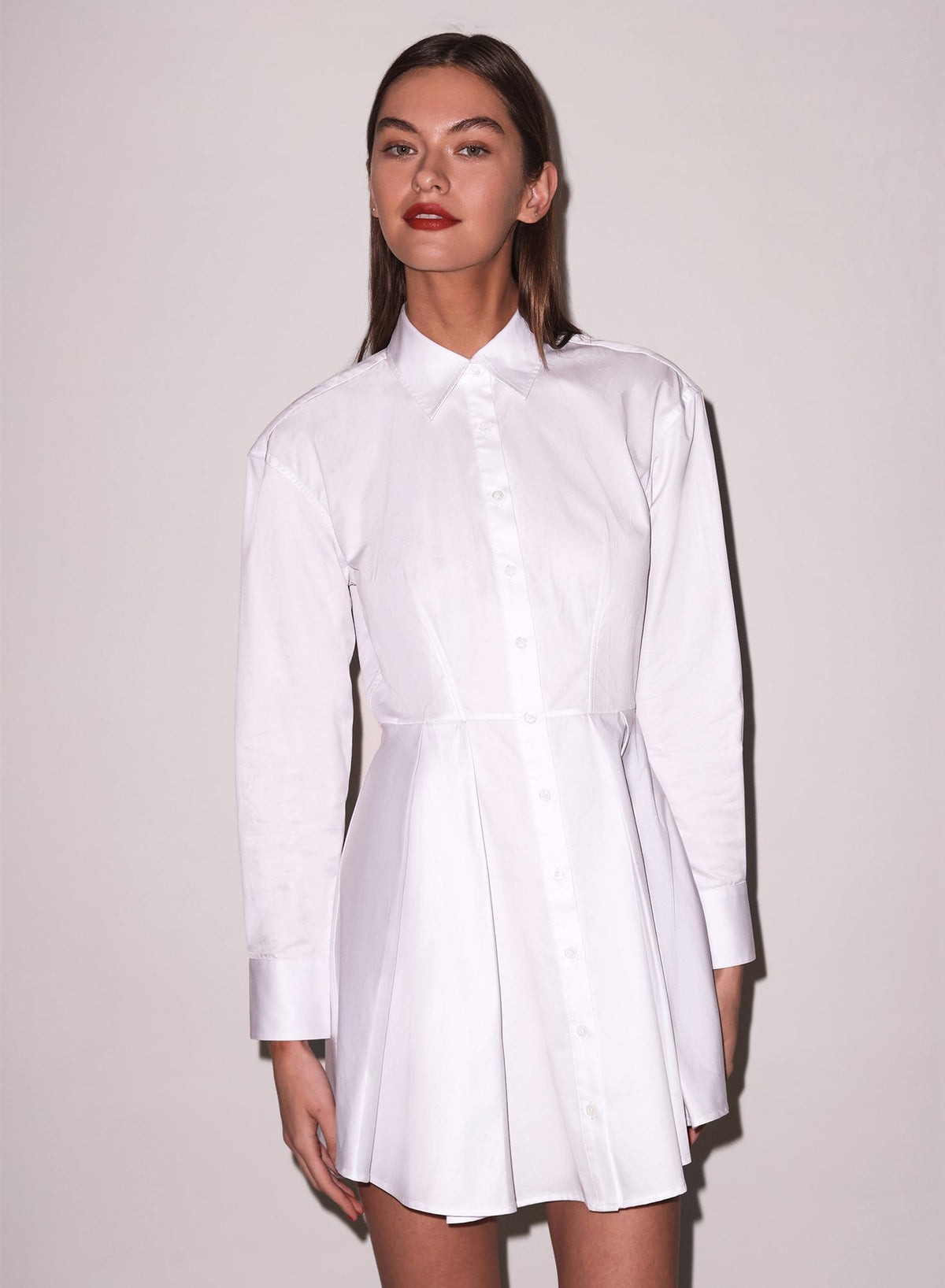 White Zoe Shirt Dress | Fleur du Mal