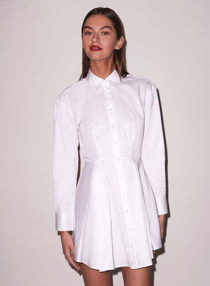 White Zoe Shirt Dress | Fleur du Mal