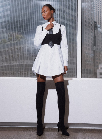 White Zoe Shirt Dress | Fleur du Mal
