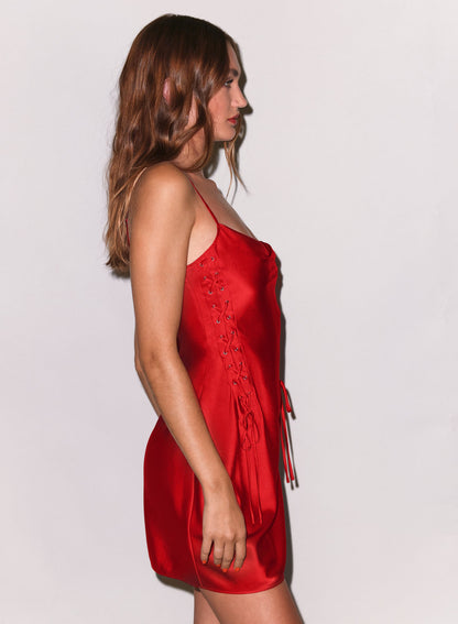 Rouge Ella Mini Dress | Fleur du Mal