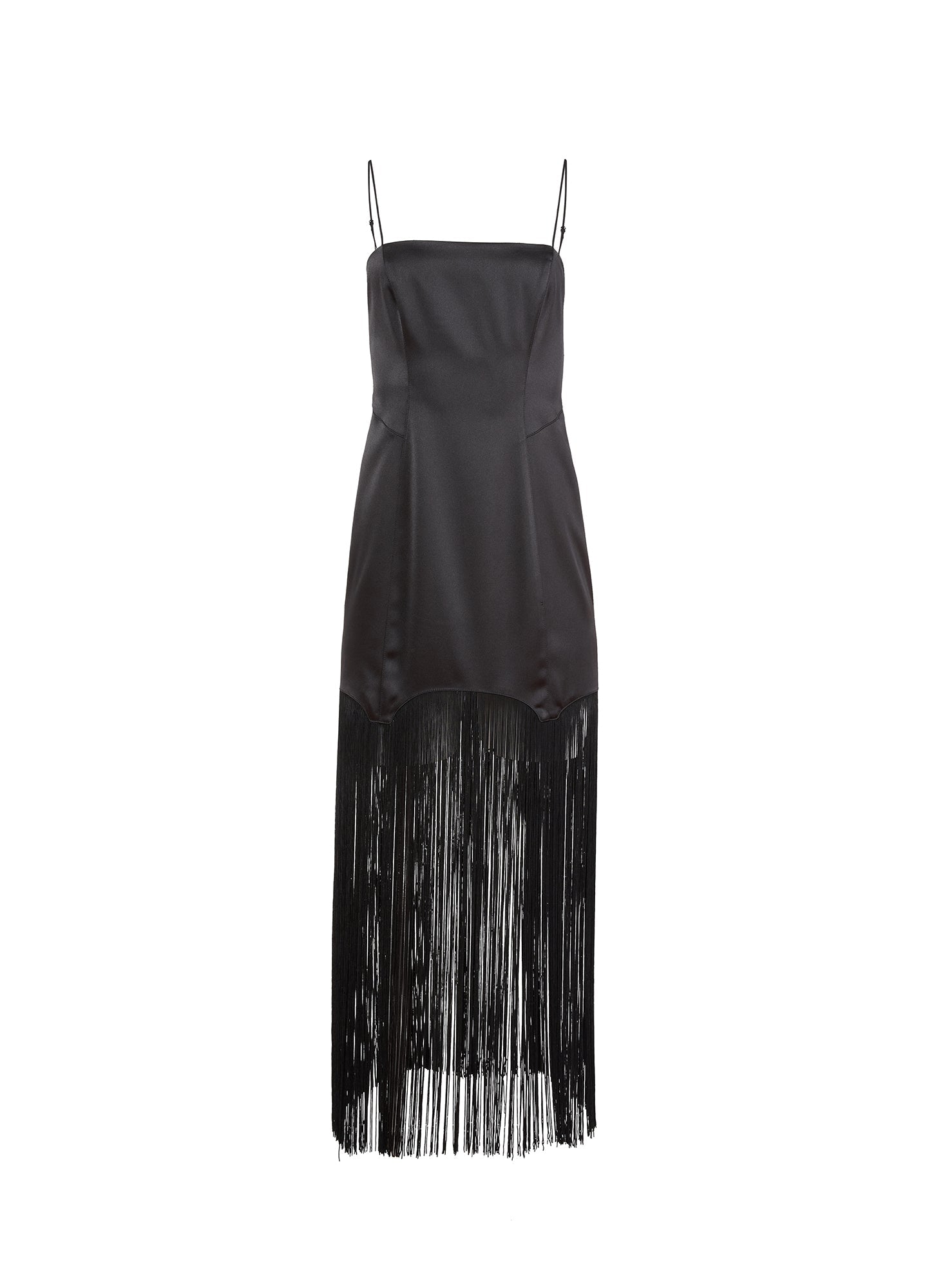Black Fringe Maxi Dress | Fleur du Mal