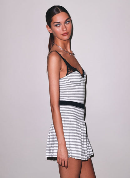 Stone Stripe Ivy Lace Bodysuit | Fleur du Mal