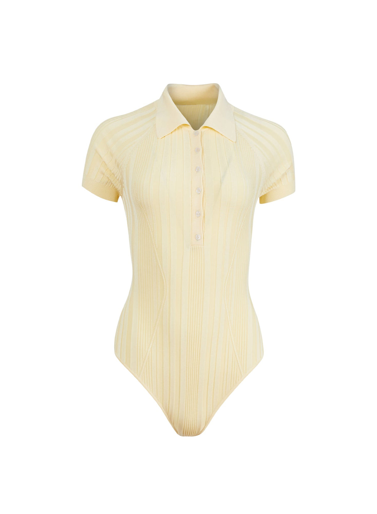Butter Rib Polo Bodysuit | Fleur du Mal
