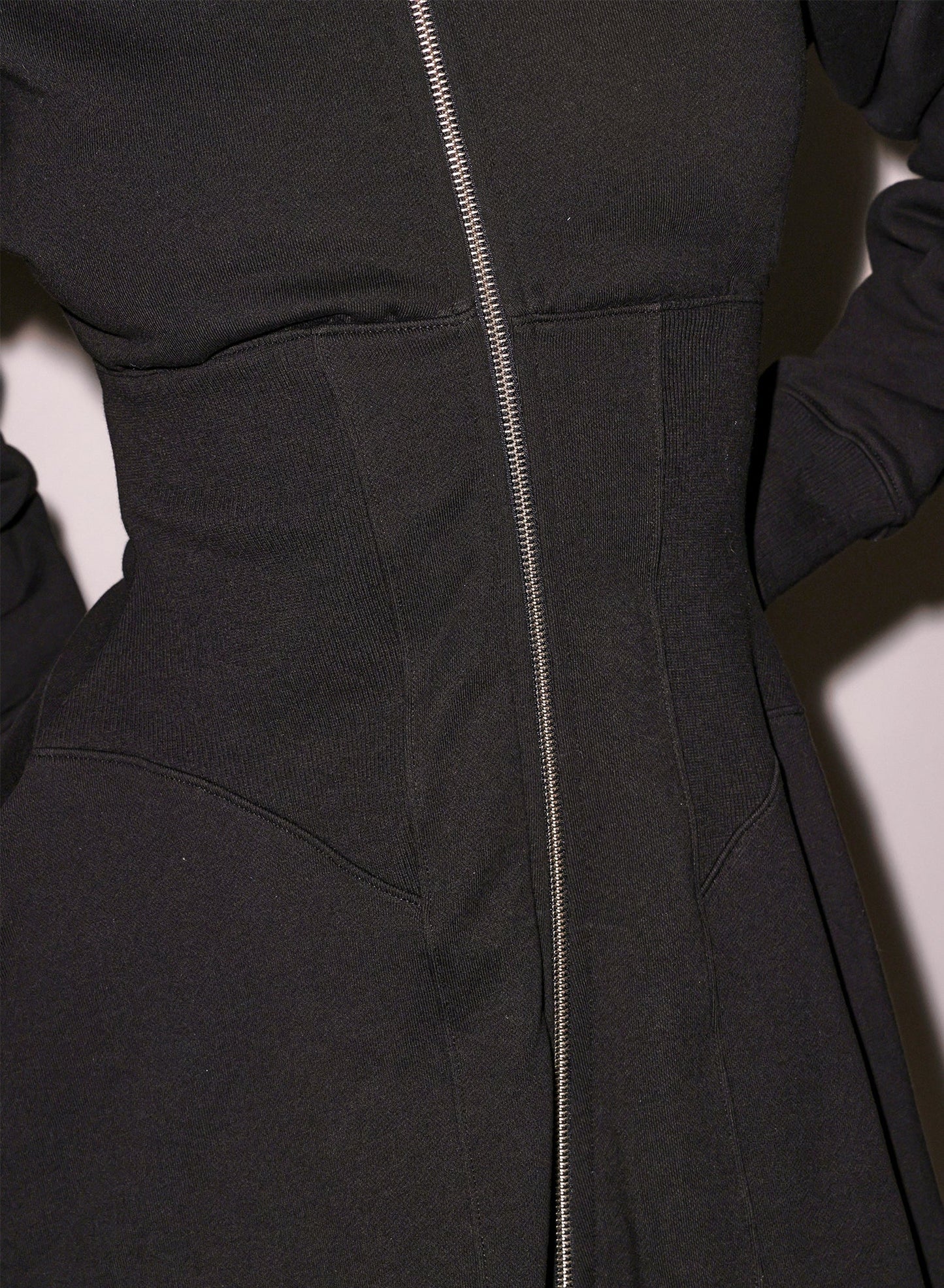 Black Unzip Me Hoodie Dress | Fleur du Mal