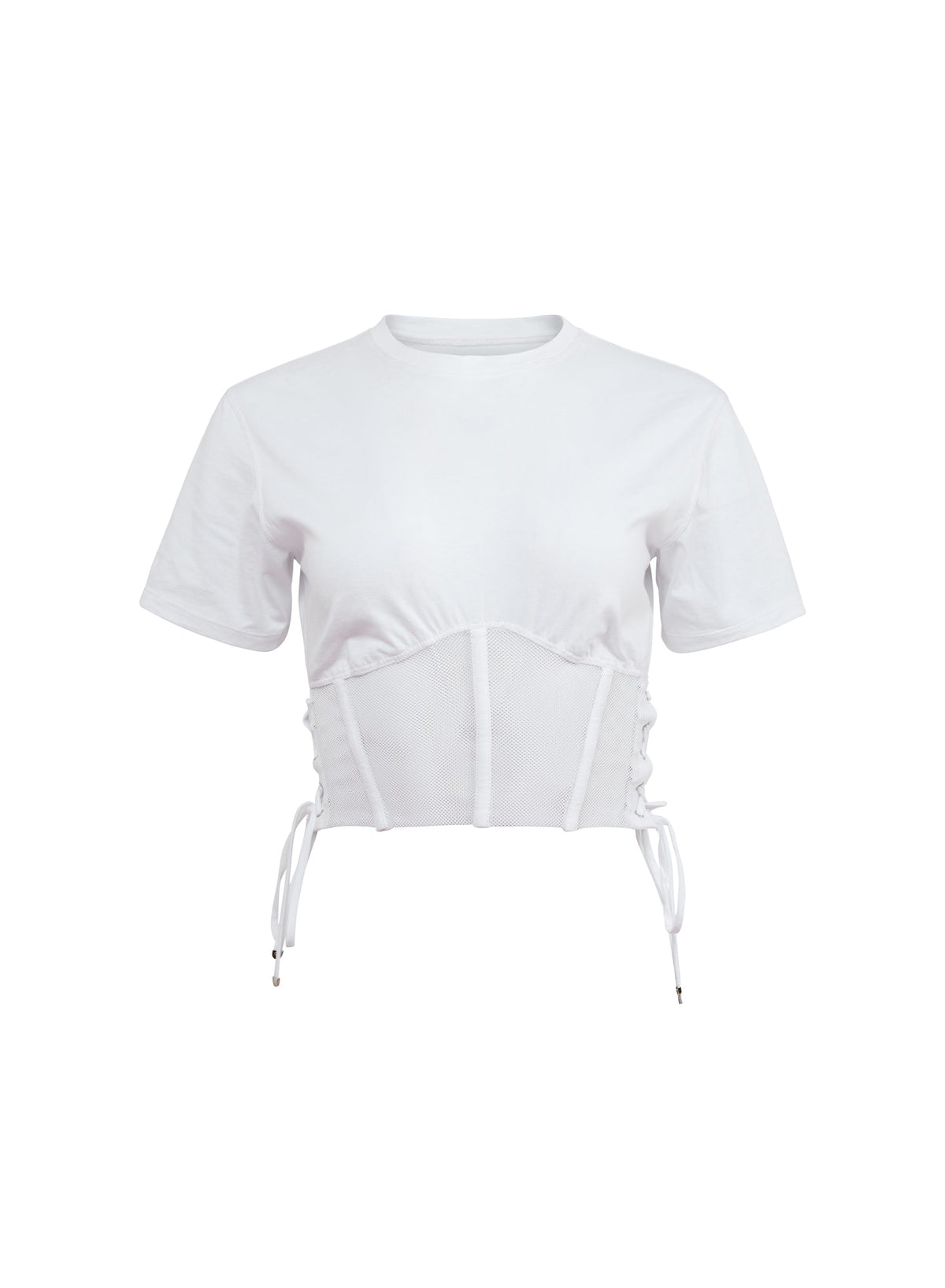 Ivory Sabrina Corset T-Shirt | Fleur du Mal