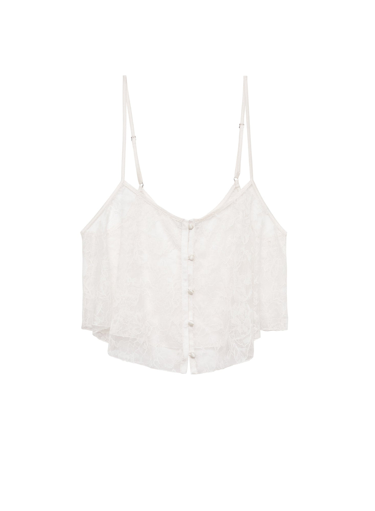Ivory Jasmine Lace Flutter Cami | Fleur du Mal