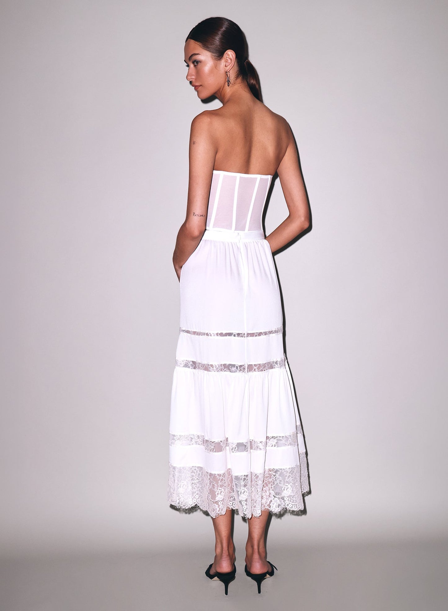 Ivory Juliet Lace Maxi Skirt | Fleur du Mal