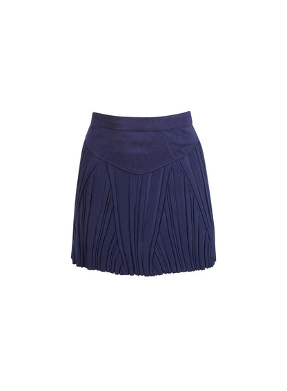 Night Sky Rib Flared Skirt | Fleur du Mal