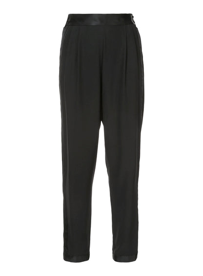 Black Pleated Tuxedo Pant | Fleur du Mal