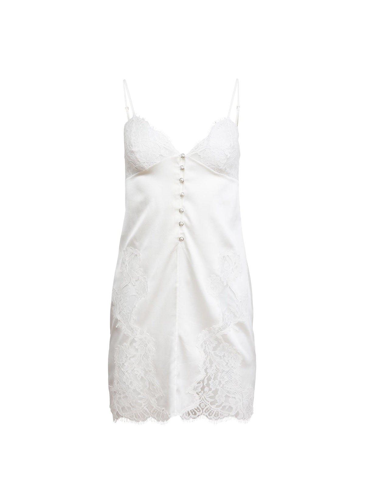 Ivory Mia Silk Mini Slip | Fleur du Mal