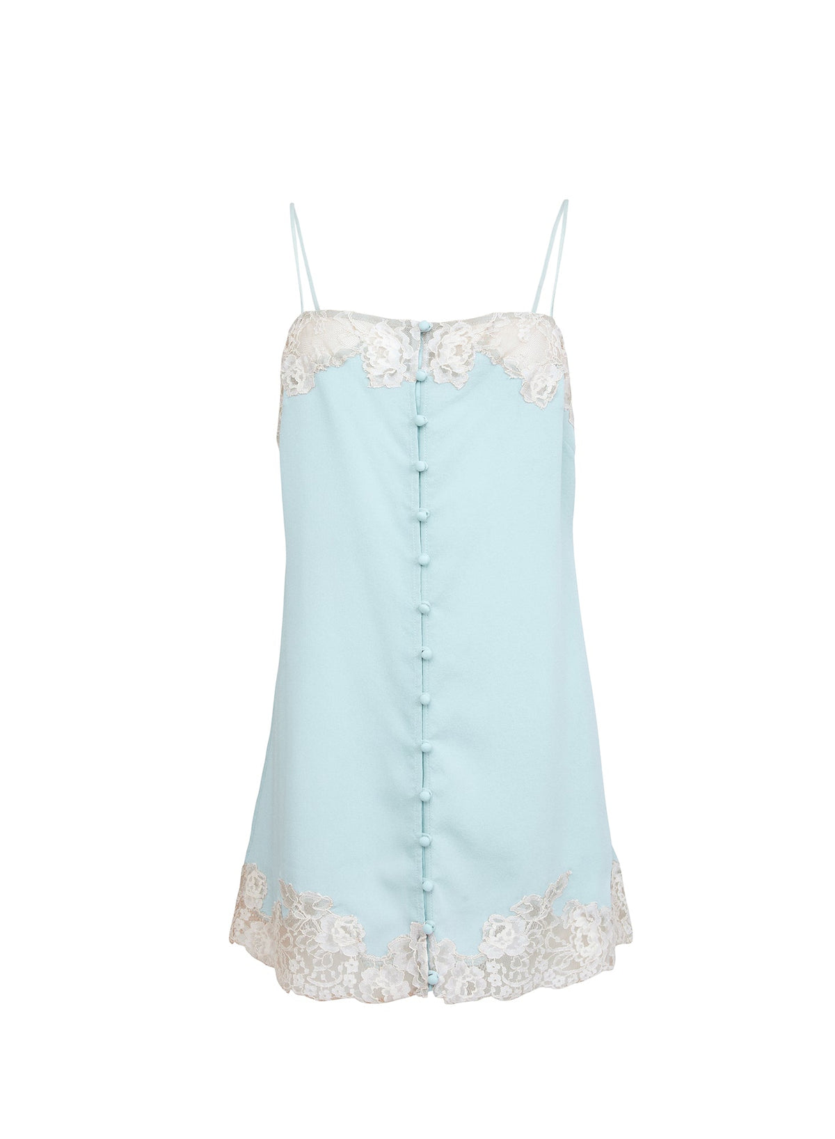 Frosted Mint Juliet Button Slip | Fleur du Mal