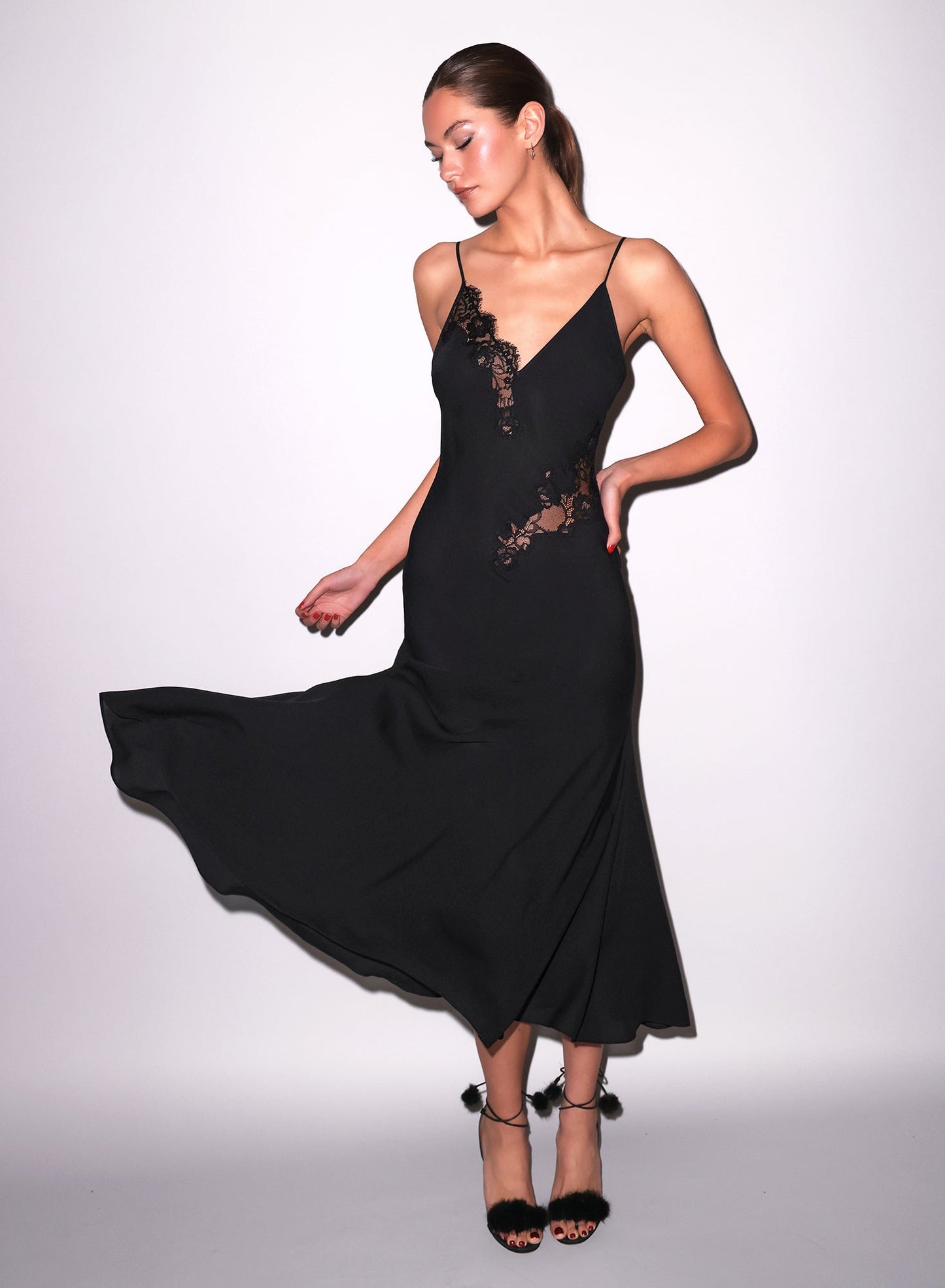 Black Juliet Lace Maxi Dress | Fleur du Mal