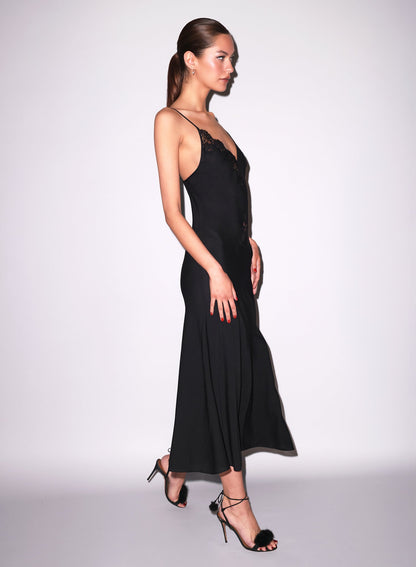 Black Juliet Lace Maxi Dress | Fleur du Mal