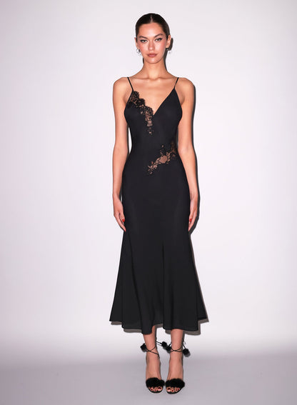 Black Juliet Lace Maxi Dress | Fleur du Mal
