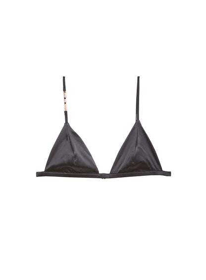 Black Fleur du Luxe Triangle Bra | Fleur du Mal