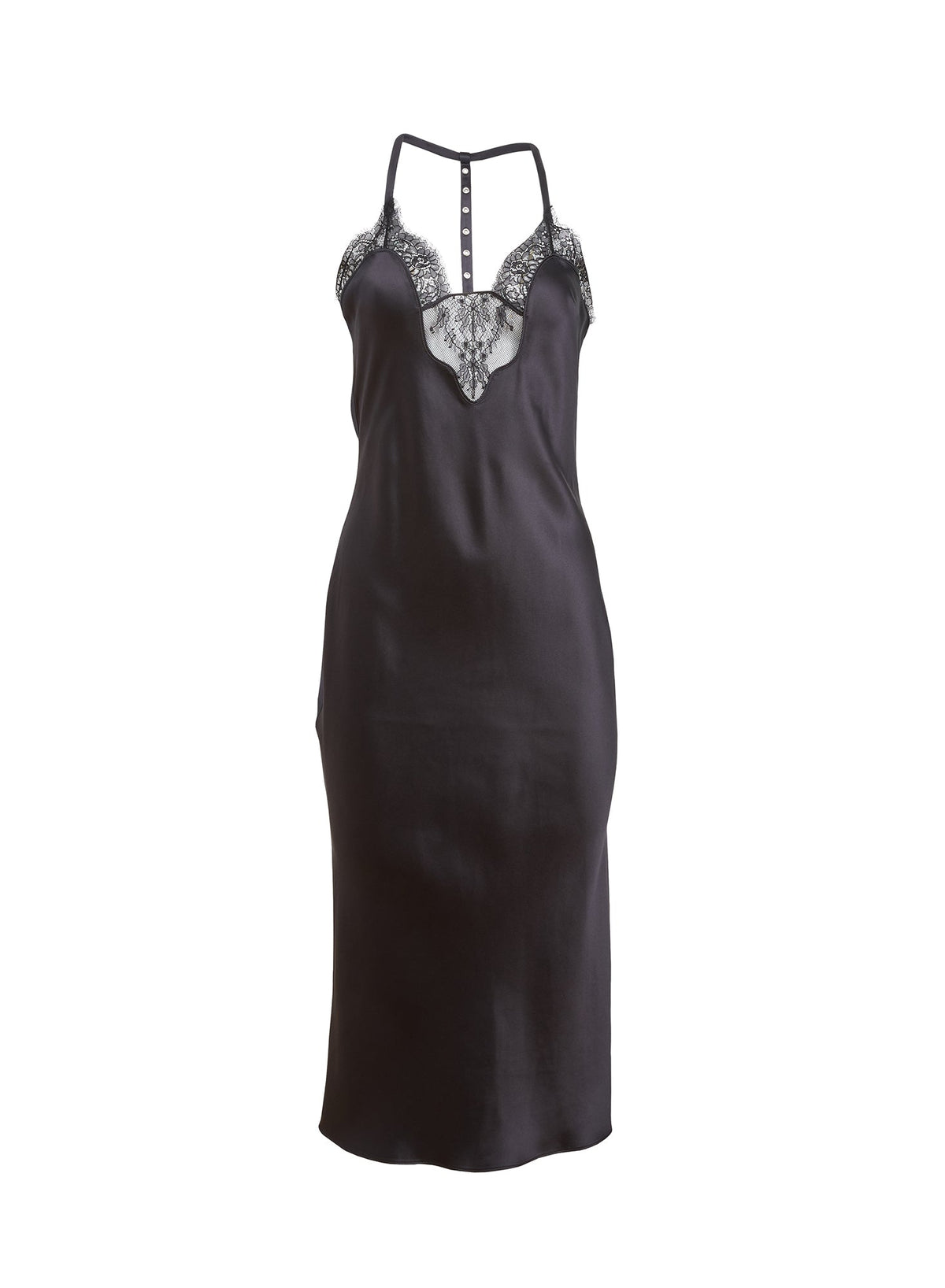 Black Buckle T-Strap Dress | Fleur du Mal