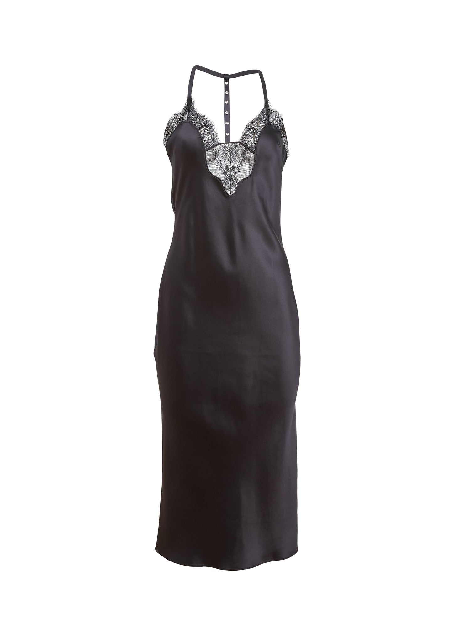 Black Buckle T-Strap Dress | Fleur du Mal