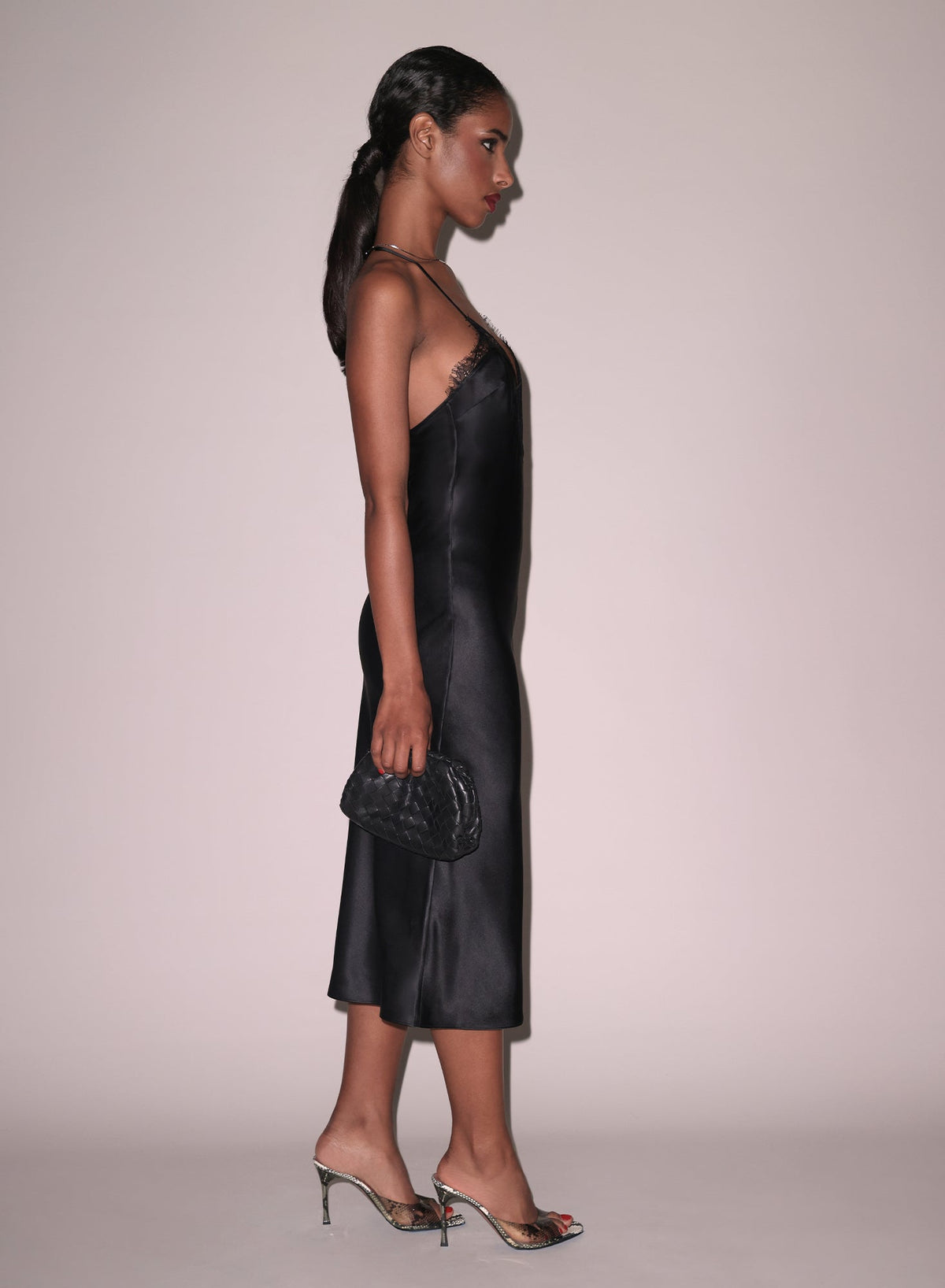 Black Buckle T-Strap Dress | Fleur du Mal