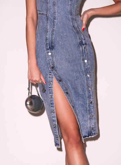 Acid Denim Undo Me Dress | Fleur du Mal
