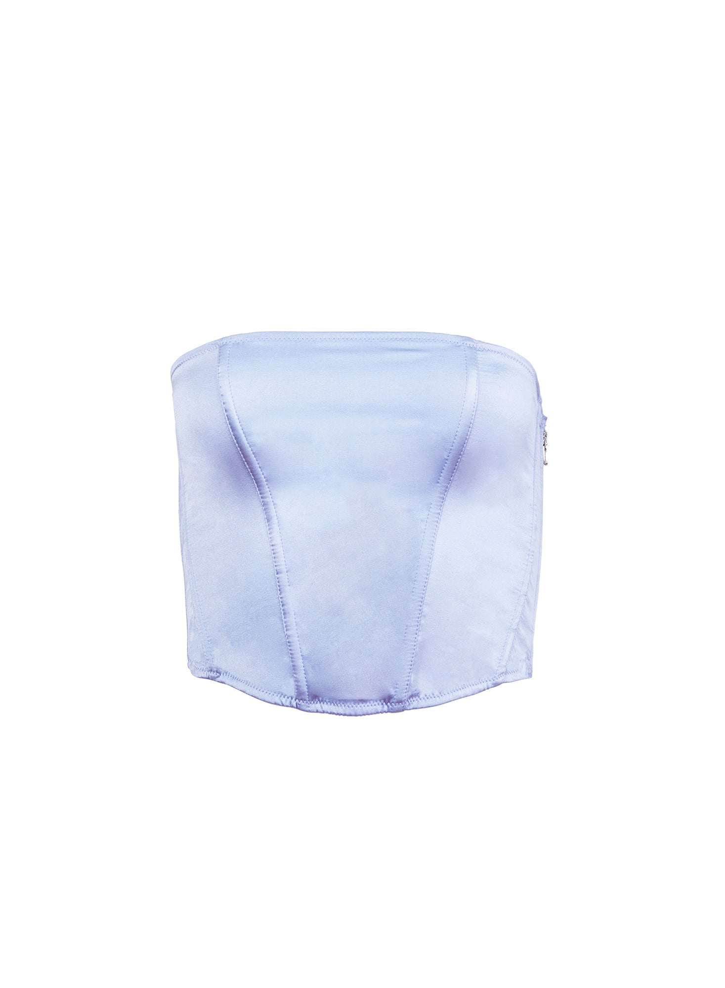 Pastel Sky Silk Corset Top | Fleur du Mal