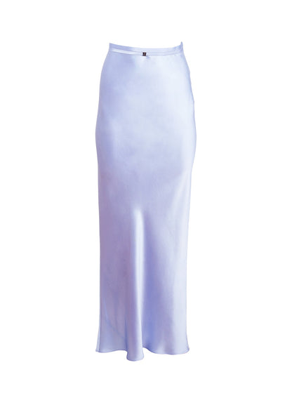 Pastel Sky Silk Bias Skirt | Fleur du Mal