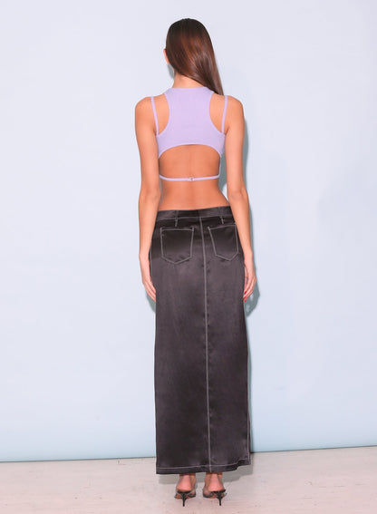 Lavender Strappy Ribbed Tank | Fleur du Mal