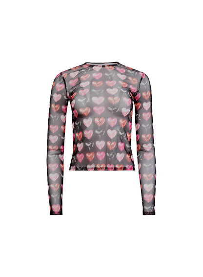 Black Heartbreaker Long Sleeve Top | Fleur du Mal
