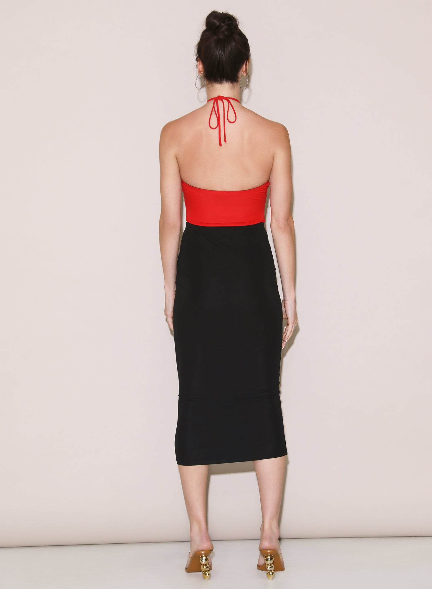 Black Jersey Lace Up Skirt | Fleur du Mal