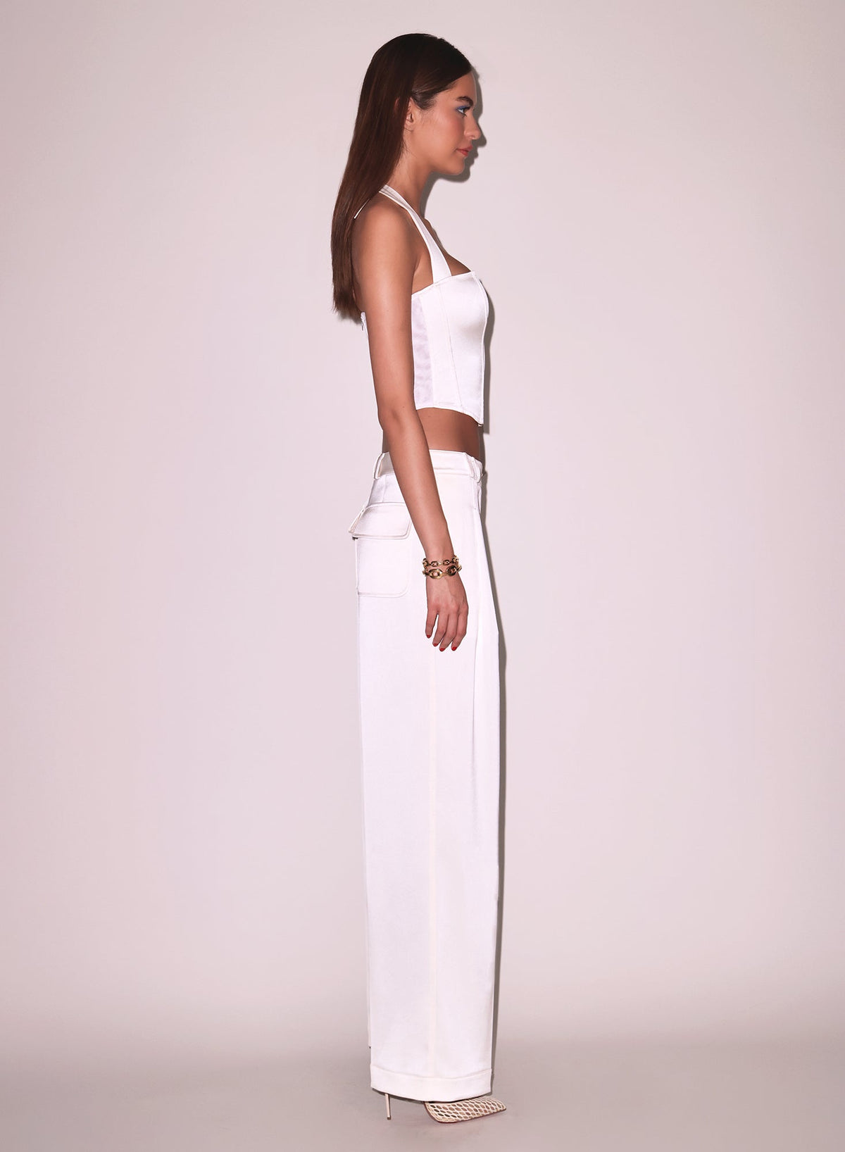 Vanilla Satin Trouser | Fleur du Mal