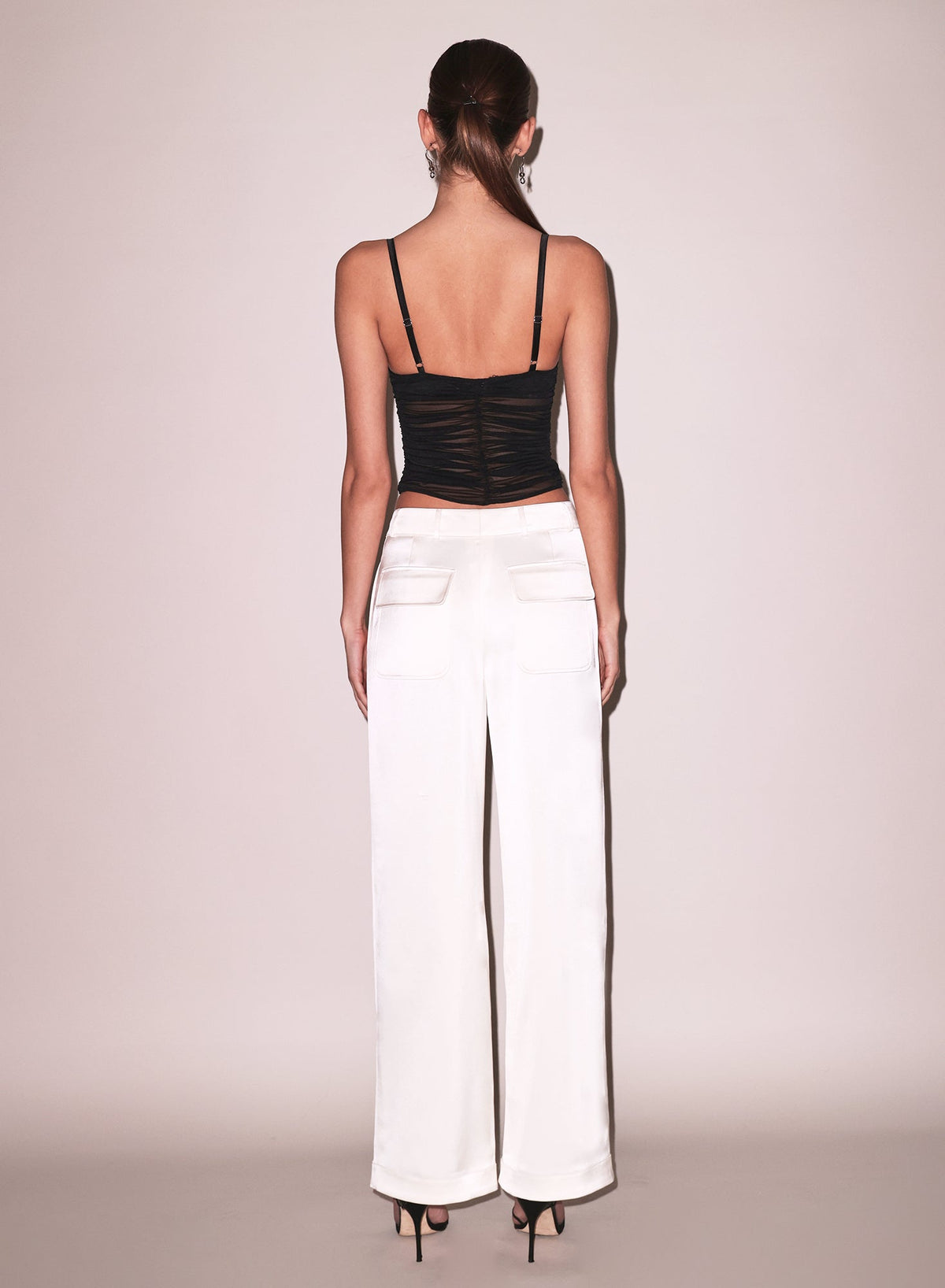 Vanilla Satin Trouser | Fleur du Mal