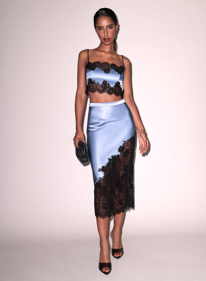 Silk & Lace Bandeau Top | Fleur du Mal