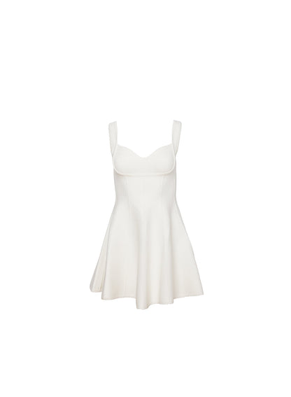 Ivory Brigette Flared Dress Best Selling Mini Dress | Fleur du Mal