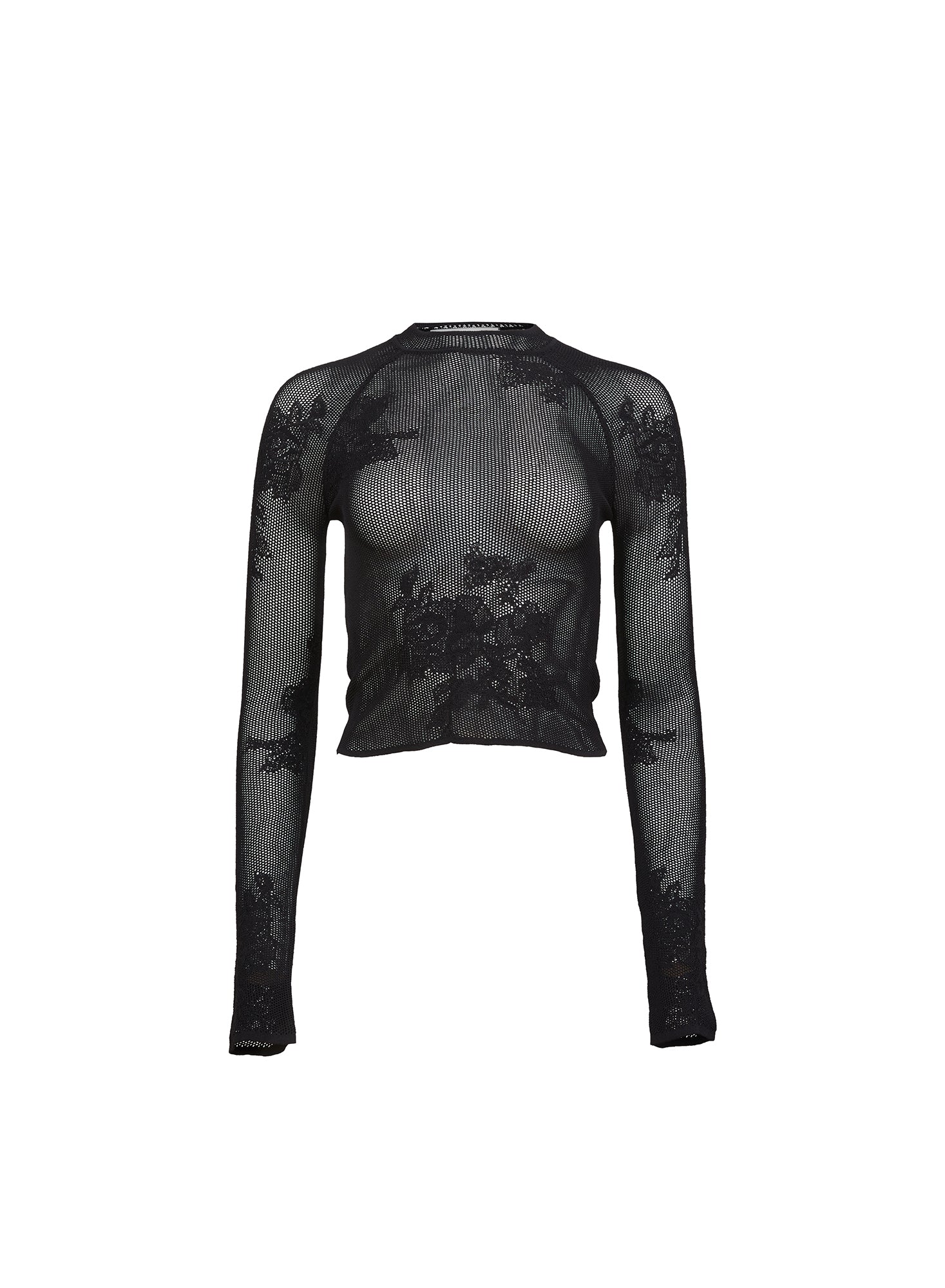 Lace Pointelle Long Sleeve Top | Fleur du Mal