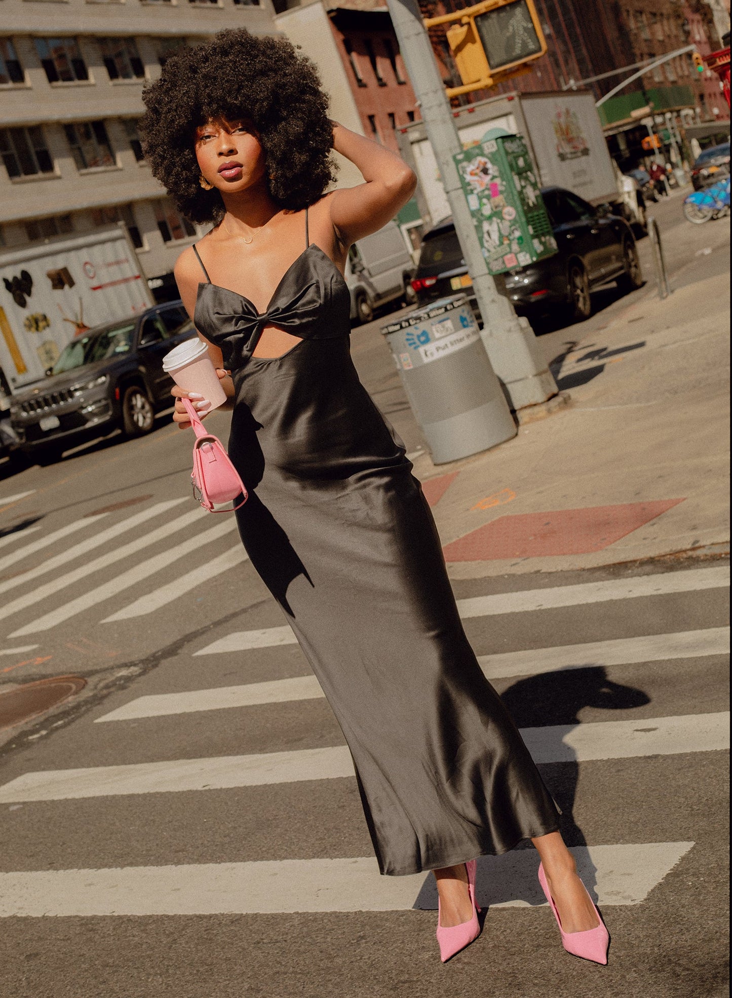 Black Bow Slip Dress | Fleur du Mal