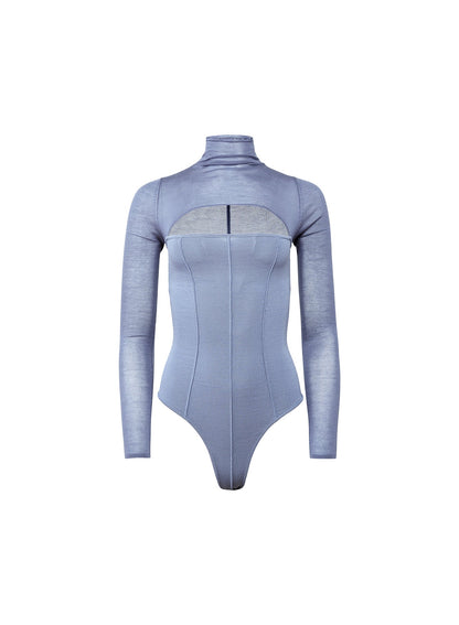 Charcoal Blue Kate Bodysuit | Fleur du Mal
